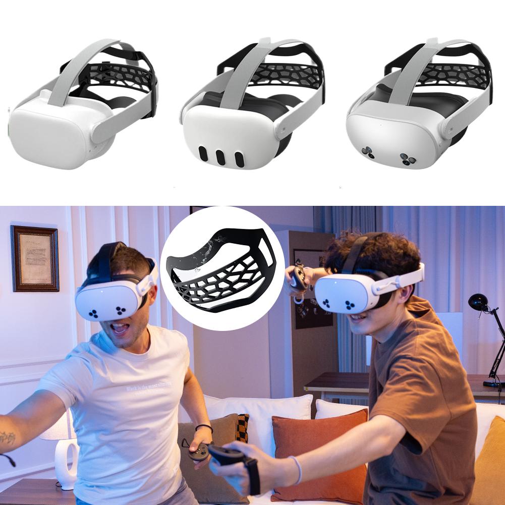 For Meta Quest 2/ 3/ 3S/ Vision Pro TPU Head Strap, Reduce Head Pressure, Strong Support, Breathable, Replacement Head Strap