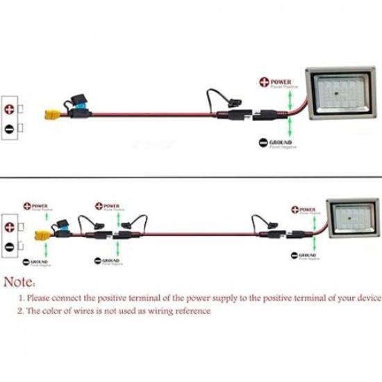 Удлинительный кабель-переходник с 10AWG на XT90, с 15A -10AWG SAE TO XT90