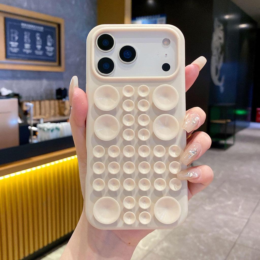 Силиконовый чехол с присоской для Apple 15 Pro Max - 3D Жидкая защита от падений