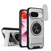 KEYSION Магнитный чехол для телефона Google Pixel 9 10 Pro XL 10 9 Pro Защита камеры сдвижной крышкой Вертикальная подставка Кольцо 360° Ударопрочный чехол