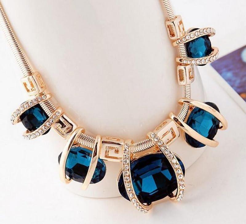 Последнее стильное модное дизайнерское ожерелье-цепочка с подвеской из фантазийного кристалла, вдохновленное знаменитостями, для женщин и девушек