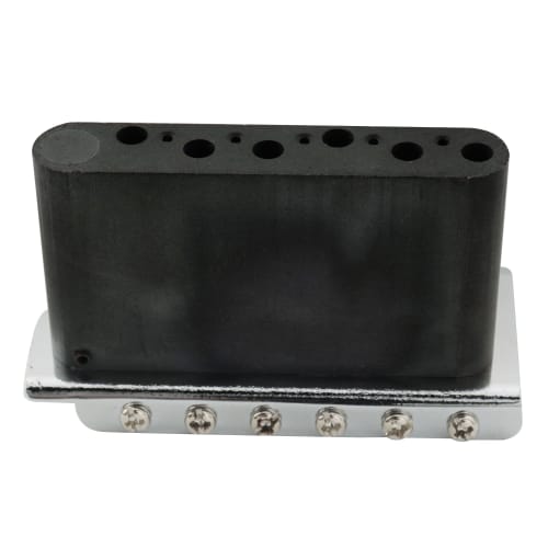 Wilkinson WV6-SB 10.8mm String Pitch 5+1 Hole Tremolo Bridge with Steel Vintage Saddles for Fender USA and Japan Struts, Assembly with Full Steel Bloc