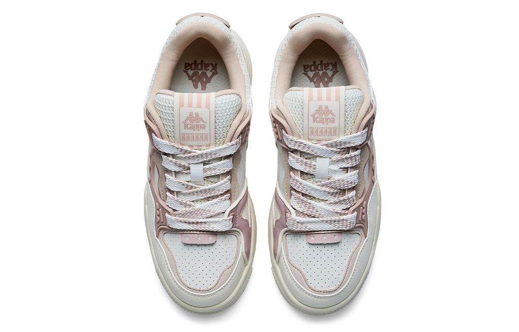 Women's Sneakers Kappa Back to Back Abrasion Resistant Low top Skateboard Shoes Women's White Pink