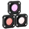 Junestar 3 in1 Camera Filter Lens Diving Filter Set Protective Cover for GoPro Hero 9