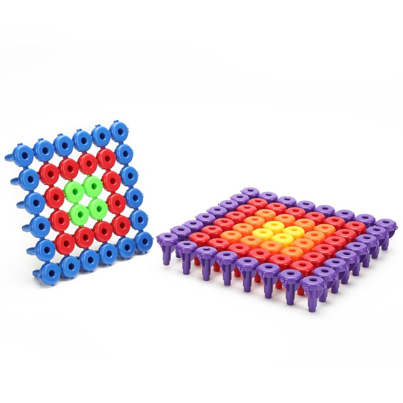 Building Block Set Montessori Occupational Therapy Fine Motor Toy for Toddlers and Preschoolers with