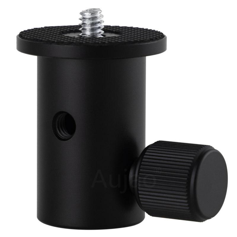 1/4" Light Stand Adapter for Studio/Broadcast: Tripod Mount for Mirrorless Cameras, Ball Head with 3/8" Base Hole