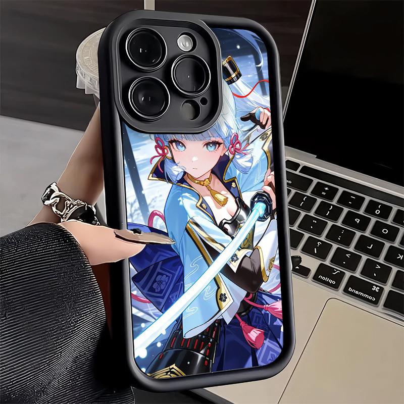 Genshin Impact Kamisato A-Ayaka Phone Case for iPhone 16 17 Air 16E 15 Pro Max 14 Plus 13 12 Mini Capa Soft Shell Silicone Funda