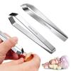 2Pcs/Set Stainless Steel Garlic Peeler Ergonomic Handle Sturdy Blades Peel Garlic