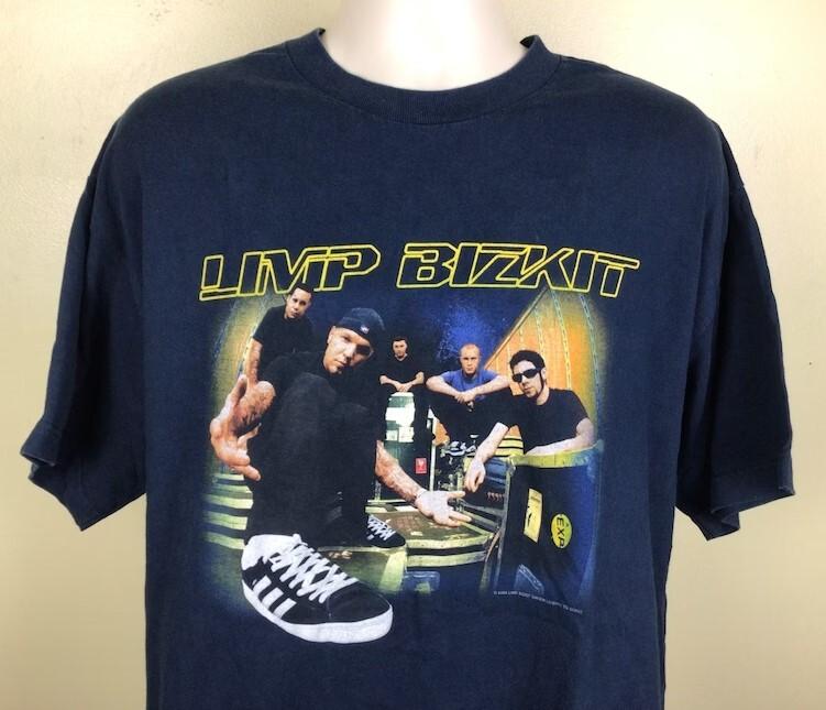 Перепечатка двусторонняя 2000 Limp Bizkit Концертная футболка подарок для фаната TE7803 Унисекс футболка