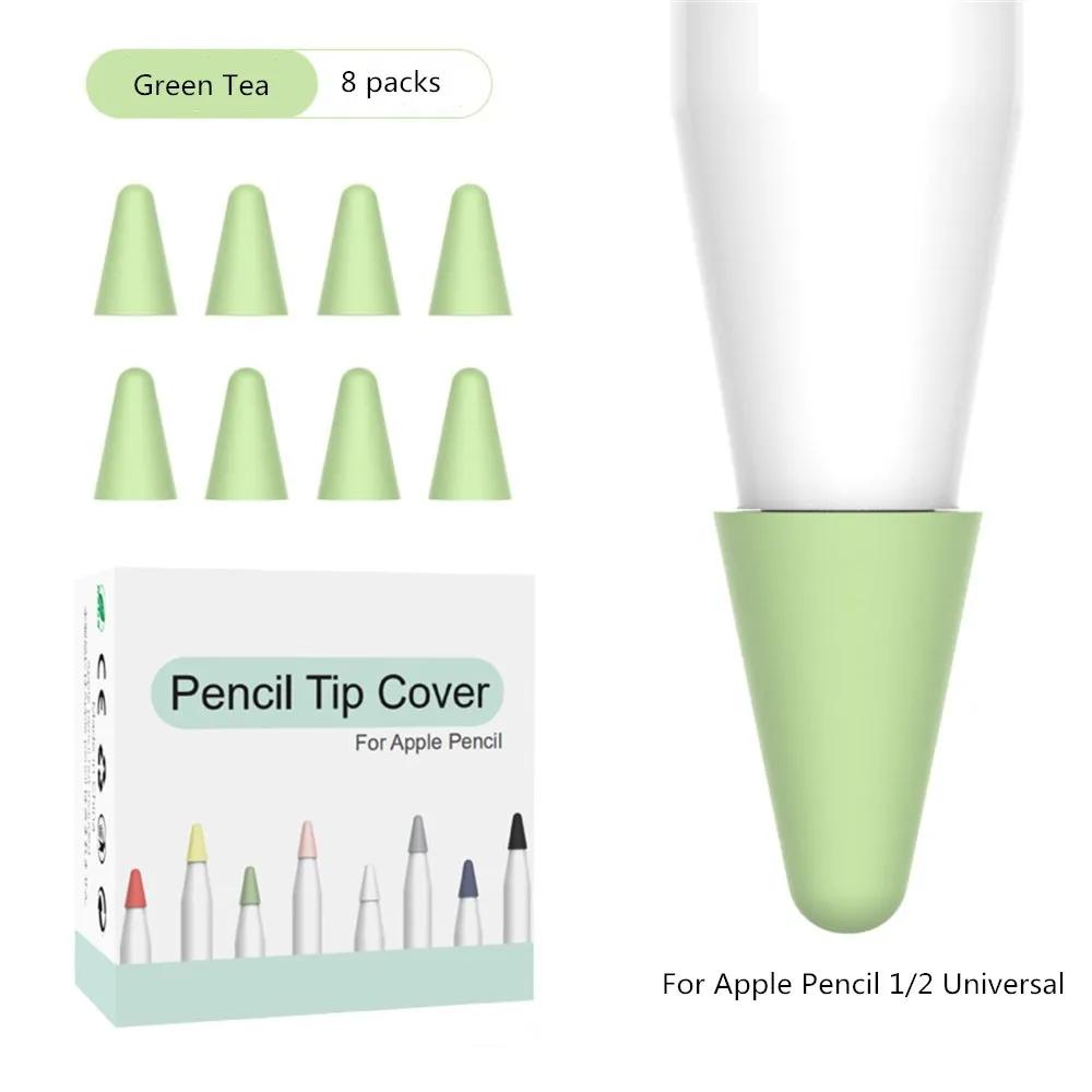 Колпачок для наконечника карандаша для Apple Pencil 1-го и 2-го поколений, бесшумный силиконовый чехол для наконечника для iPad Pencil 1 2, защитная накладка на экран