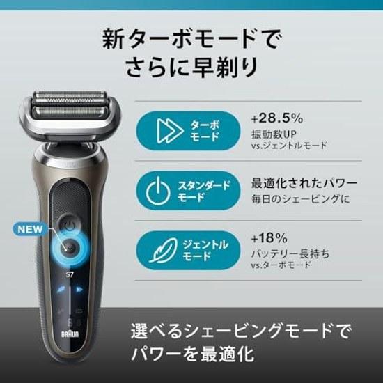 Brown Electric Shaver Series 7 Beard Trimmer Men 72-C1500s Titanium Gold