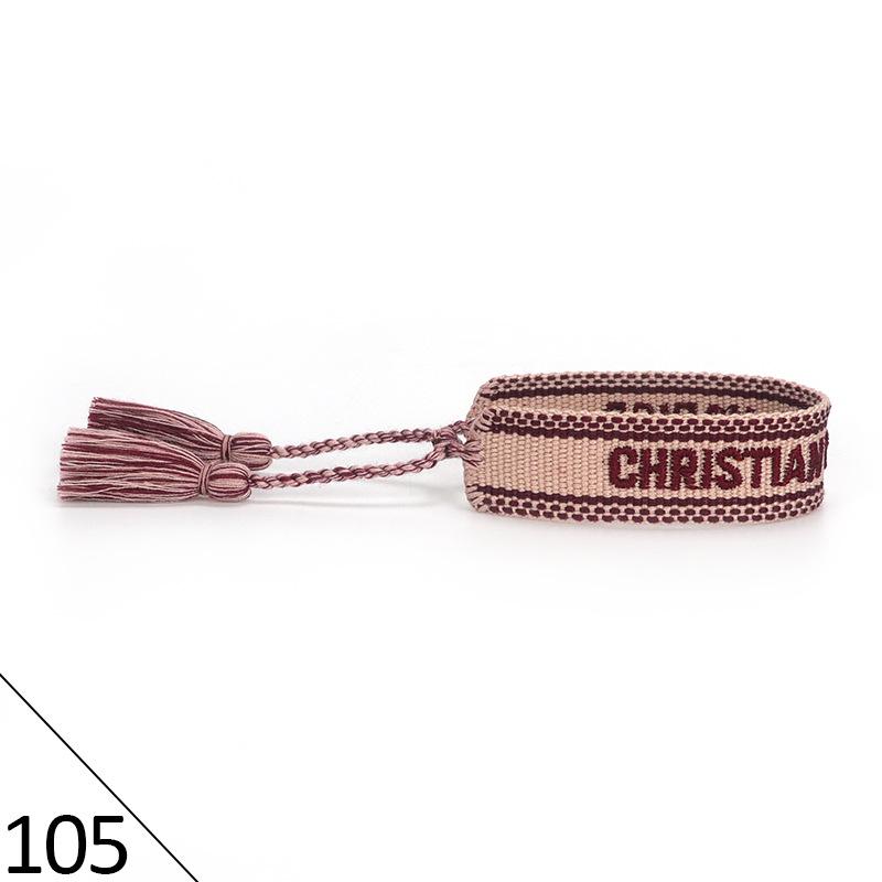 Браслет дружбы ручной работы с вышивкой и кисточками для женщин