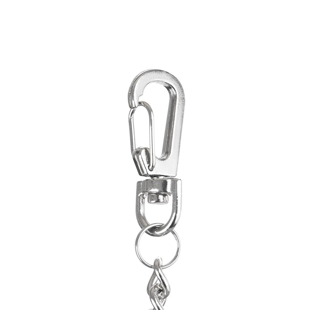 Silver Ring Hip Hop Jewelry Punk Key Chains Clip Wallet Belt Chain Pants KeyChain Wallet Chain Belt