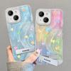 Suitable for Apple 15 Mobile Phone Case Summer Iphone14/13 Colored Star Invisible Bracket 12 Feather Yarn 11 Advanced