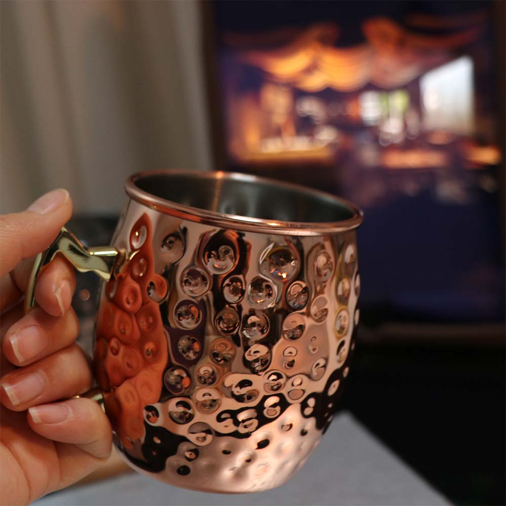 Russia Moscow Mule Mug Wine Cup Beer Cup Party Supplies Stainless Steel Cup  Bar