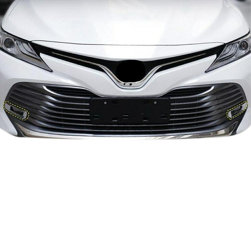 Для Toyota Camry 2018-2020 АБС-пластик Хром Внешний вид Передняя противотуманная фара Полоска-молдинг