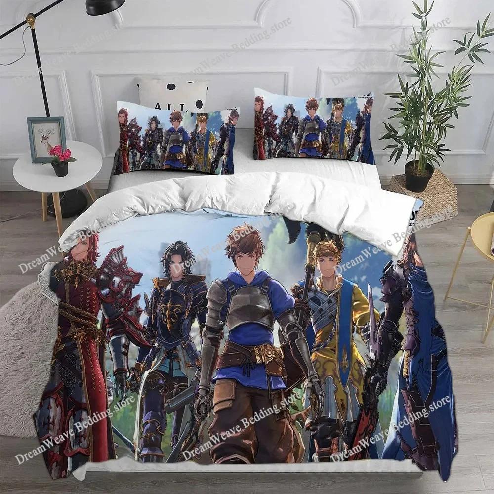 Модные 3D Игровые Постельное Белье Granblue Fantasy Комплекты Одеяло Покрывало Наволочка Детский Взрослый Размер Роскошный Подарок741