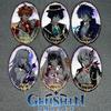 Игра Genshin Impact Арлекино Тарталья Флинс Коломбина Скирк Странник Сказитель Косплей Брошь Значок Булавки для Лацканов Аксессуар Реквизит