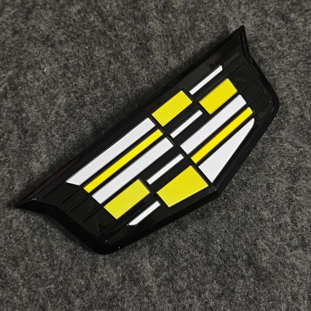 AABHY1 Metal New Car Front Hood Grille Emblem Rear Trunk Badge Cover for Cadillac CT4 CT5 XT5 XT6 XTS ATS-L Sticker Accessories