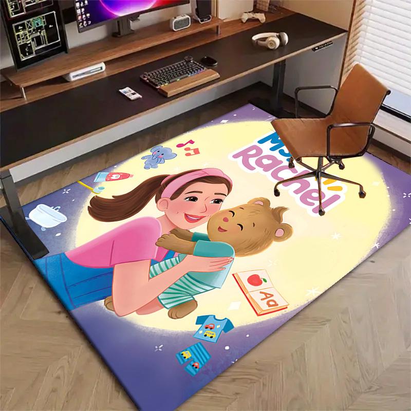 1pc Ms Rachel4 Design Printed Area Rug Carpet for Bedroom Living Room Home Decor Rugs Mat Non Slip Mat Rug for Bedside