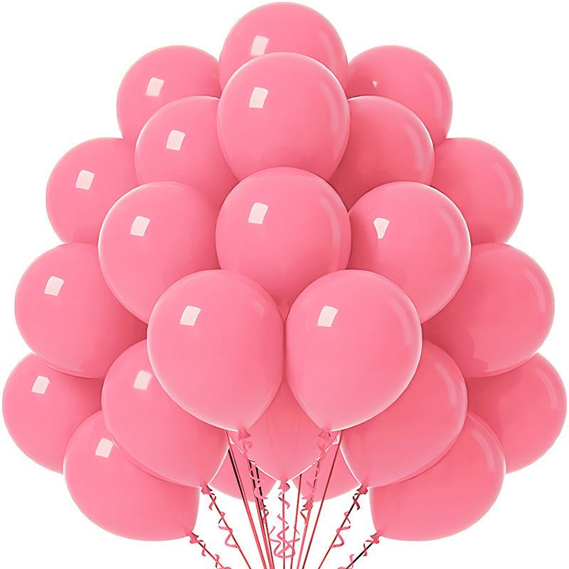 Solid Color 10-Inch Matte Latex Balloon Set for Children's Birthday Decoration