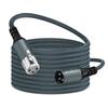 Twozoh Профессиональный XLR Кабель Плетеный Сбалансированный XLR Папа на XLR Маму HiFi Аудио Микрофонный Кабель Счет 0.3М 3-контактный (Квалифицированный Доступен)