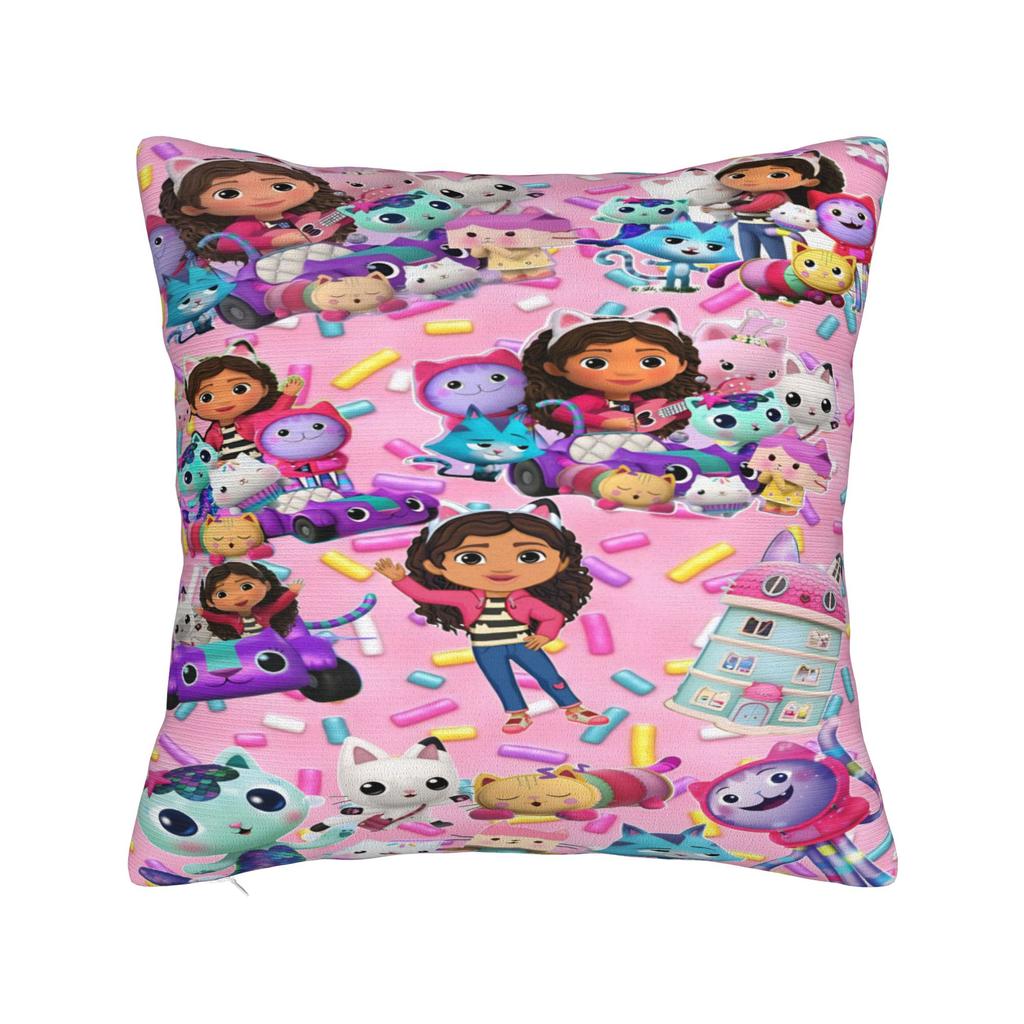 Y2K Sofa G-Gabbys dollhouses cartoonDecoration Pillowcases Merch Pillow Covers Square Multiple Sizes