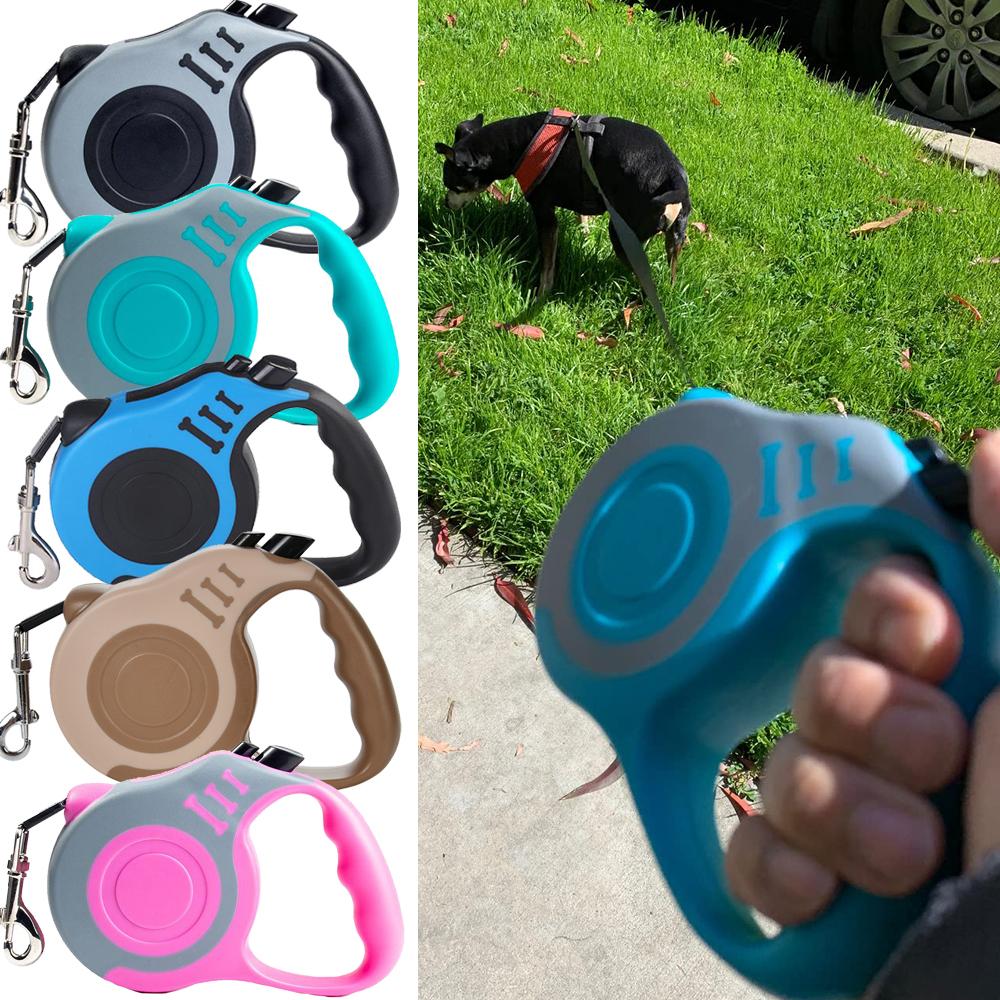 3m 5m Dog Leash Durable Cat Automatic Retractable Leashes Extension Puppy Traction Ropes Walking Running Pet Roulette Rope Leashes Pets Products