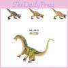 Realistic Pvc Dinosaur Model Set Featuring Jurassic Herbivorous Brachiosaurus And Carnivorous Bull Dinosaur In Multiple Colors
