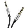 Baseus Yiven M30 Stereo Audio Cable Aux 3.5 Mm Male Mini Jack 1.5 M Silver-Black (Cam30-Cs1)