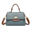 Luxury Leather Women's Shoulder Crossbody Bag Monochromatic Bags Feminine Messenger Bag