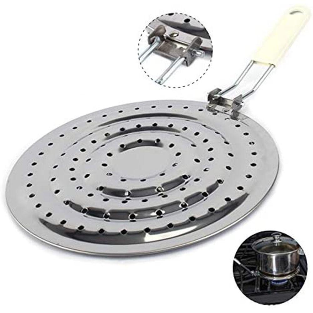 Gas Stove Collapsible Hanging Milk Stainless Steel Reducer Simmer Plate Flame Guard Heat Diffuser
