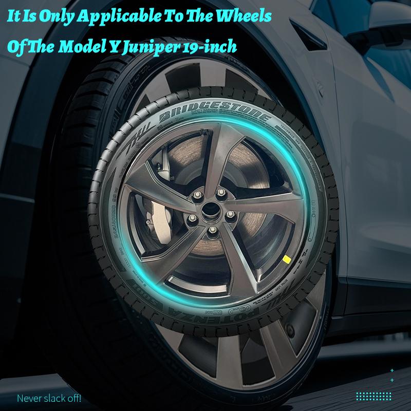 4PCS for New Model Y 2025-2026 Juniper 19in Turbine Style Hubcap Rim Cover Accessories Hub Cap Automobile Wheel Cap for Tesla