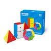 Bucubke MoYu MFJS WCA Certified System Speed Cube Gift Box Set Square Stickerless Puzzle Collection Pyraminx Skewb Megaminx Square 1 Cube Gift Box