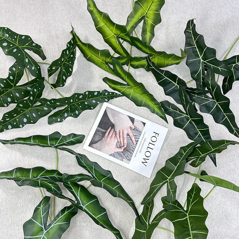 Искусственное растение Алоказия Одора Торговый центр Отель Внутренний двор Зеленое декоративное растение