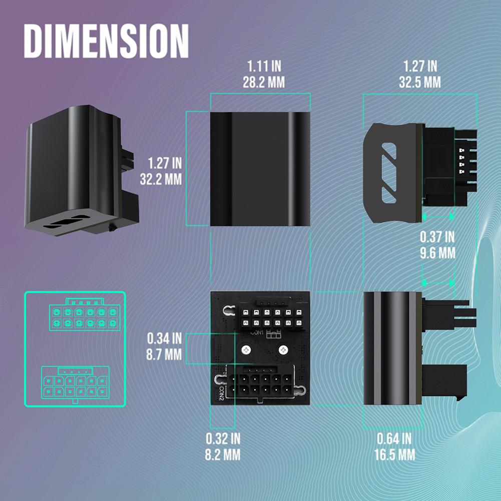 Разъем питания ATX3.0 STD/RVS 12VHRWR Интерфейс питания видеокарты PCI-E 5,0 16Pin 600 Вт DIY для RTX 4090 4080 4070 Ti 3090 Ti