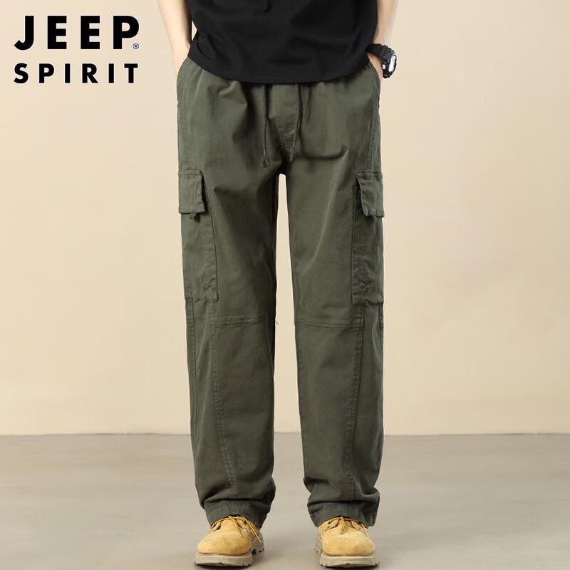 JEEP SPIRIT Мужские повседневные брюки карго прямого кроя