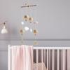 Baby Mobile for Crib,Rattan Air Balloon Pendant ,Cloud Ornament Decoration Babies, Home