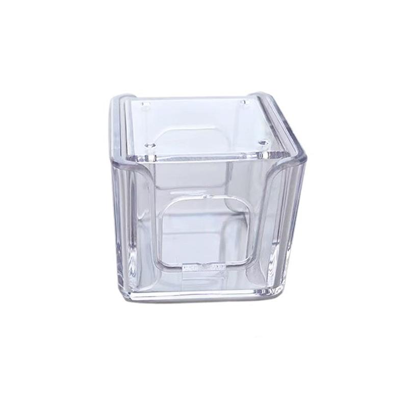 1 шт. Прозрачная акриловая коробка для защиты мела для бильярда, защита от загрязнений, влагостойкая, одинарная/двойная коробка для хранения шоколадного порошка