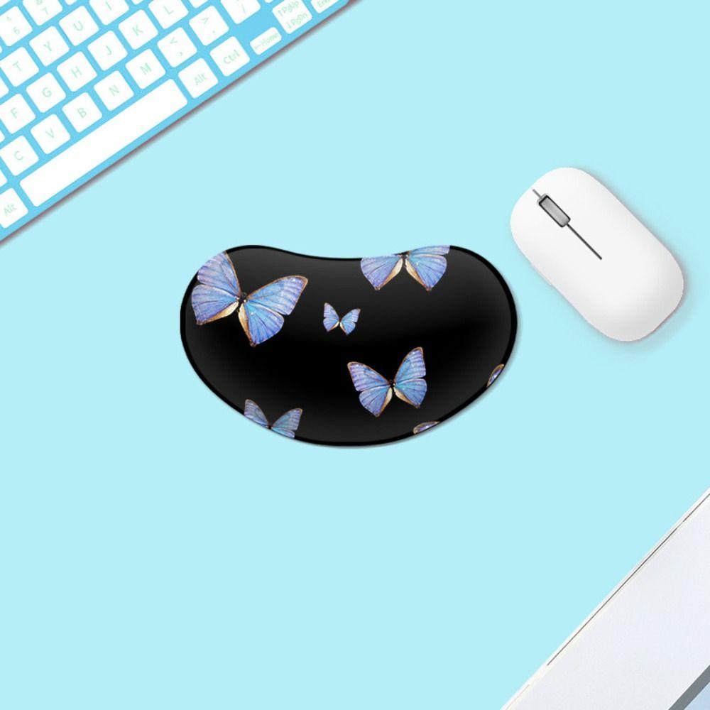 Резиновый коврик для мыши с рисунком из мультфильма, подставка для запястья, противоскользящий, противоскользящий коврик для мыши, подставка для запястья, женский