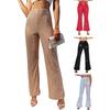Women High Waist Sparkling Pants Wide Leg Flared Trousers Sequin Bling Party Slacks Glitter Night Out Pants Clubwear
