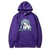 Japanese Anime Women Hoodie Cotton Loose Streetwear Casual Tees Long Sleeved Hip-hop Tops Women Clothing