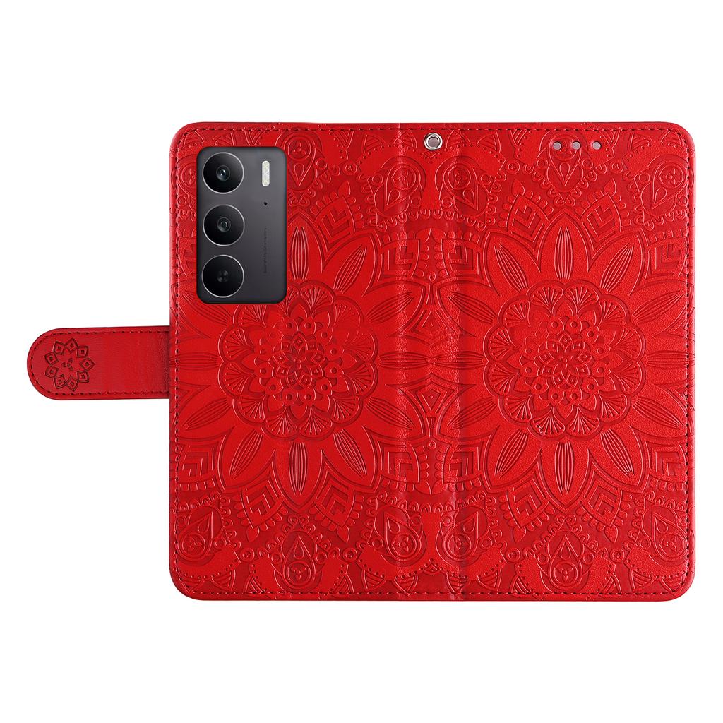 For Oppo A5 5G/4G/Realme C75 5G/C75 4G/C71 4G/14x 5G Case Sunflower Imprint Leather Wallet Phone Cover