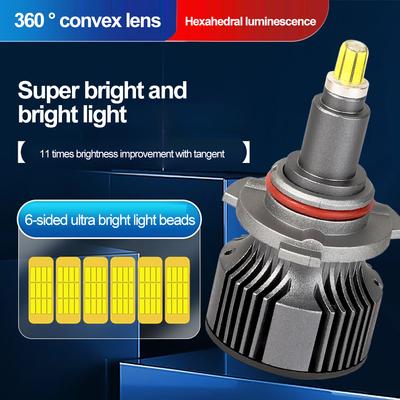 Автомобильные светодиодные лампы для фар H7 LED H11 9005 9012 Автомобильные светодиодные противотуманные лампы 72 CSP чипа 120 Вт 20000 лм 6000 К 12 В