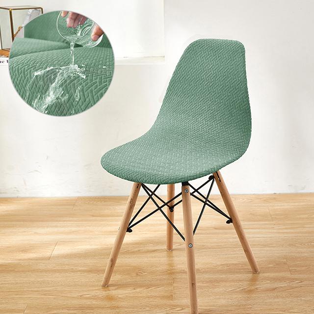 Водостойкие жаккардовые чехлы на стулья из спандекса, спинка, чехол для сиденья для гостиной, офиса, бара, банкета, украшение, пылезащитный чехол, 1 шт.