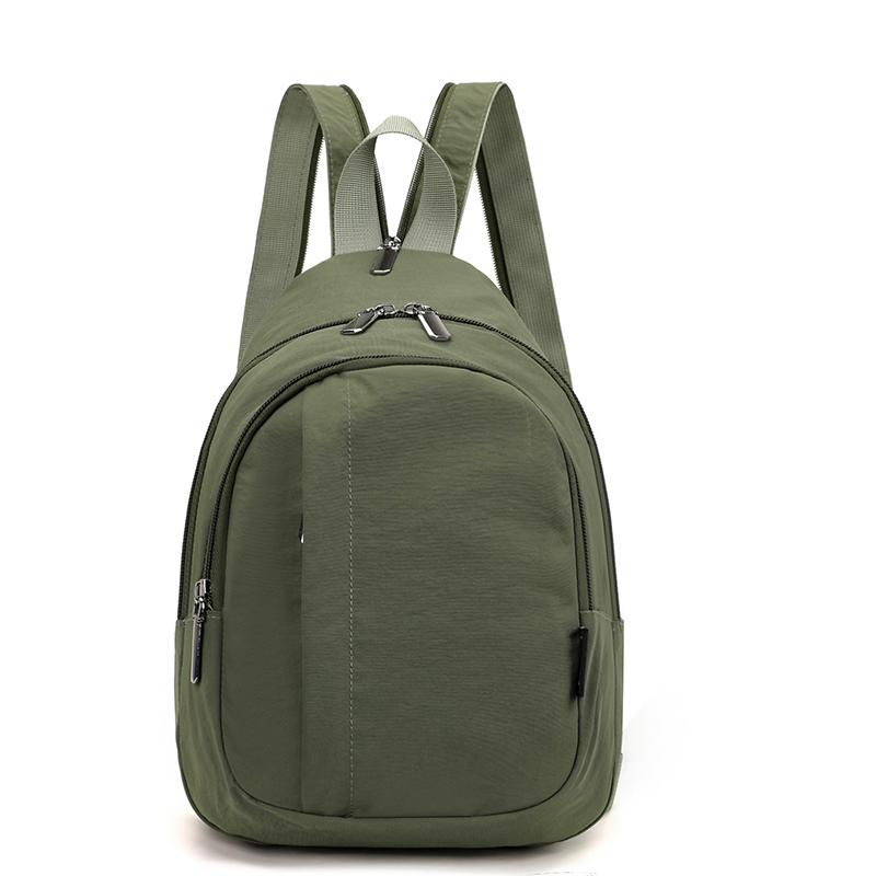 Women's Large Capacity Backpack Nylon Schoolbag Multi-Function Chest Bag