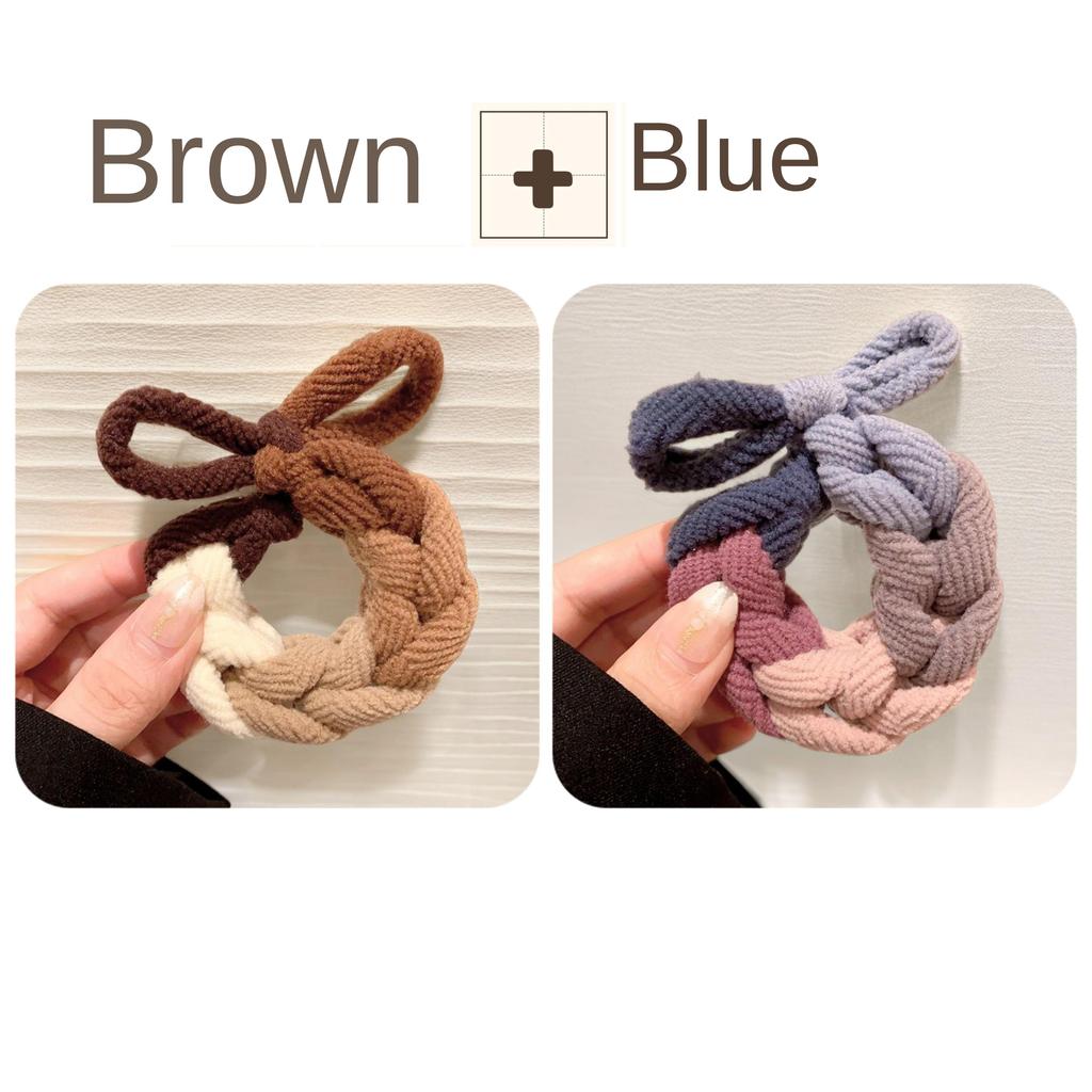 Утолщенные высокоэластичные ленты для волос с бантом, темпераментная дикая резинка, женская завязка для волос, не повредит аксессуары для волос, кольцо для волос