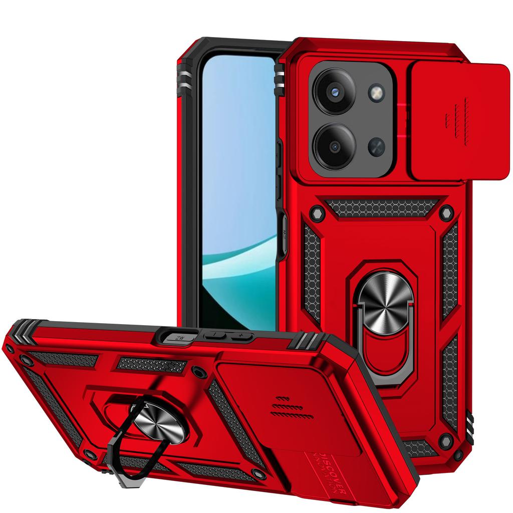 Применимо к Xiaomi Redmi 15C военный чехол для мобильного телефона с окном и подставкой Redmi 14C кронштейн Redmi Turbo4Pro защитный чехол