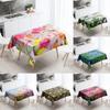 Colorful Flower Tablecloth Natural Scenery Anti-Stain Waterproof Rectangular Kitchen Dining Table Home Decoration