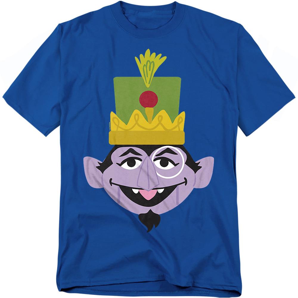Sesame Street Unisex Adult Count von Count Nutcracker Christmas T-Shirt